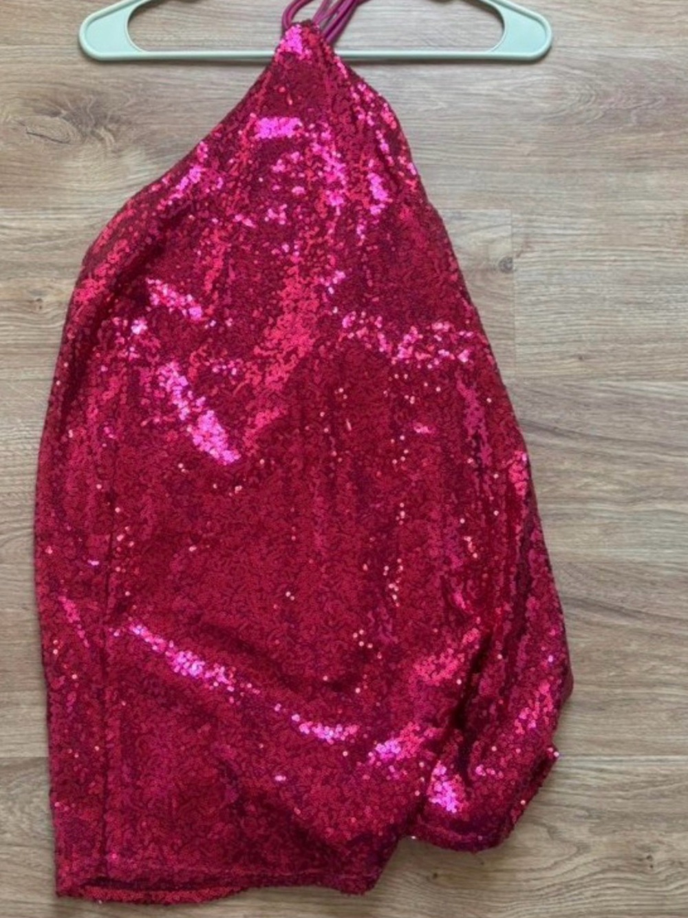 Pink sequin dress